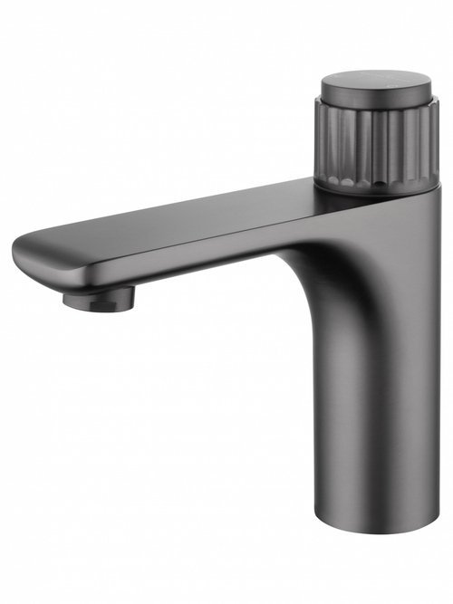 Смеситель для раковины WONZON & WOGHAND CLICK, Темный графит (WW-A40412-BGG)