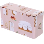 Набор для специй 2шт на бамбуковой подставке «White magic» плоские