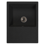 Мойка ML-GMS115 СТАНДАРТ с крылом, черный (308), 645*505*190мм