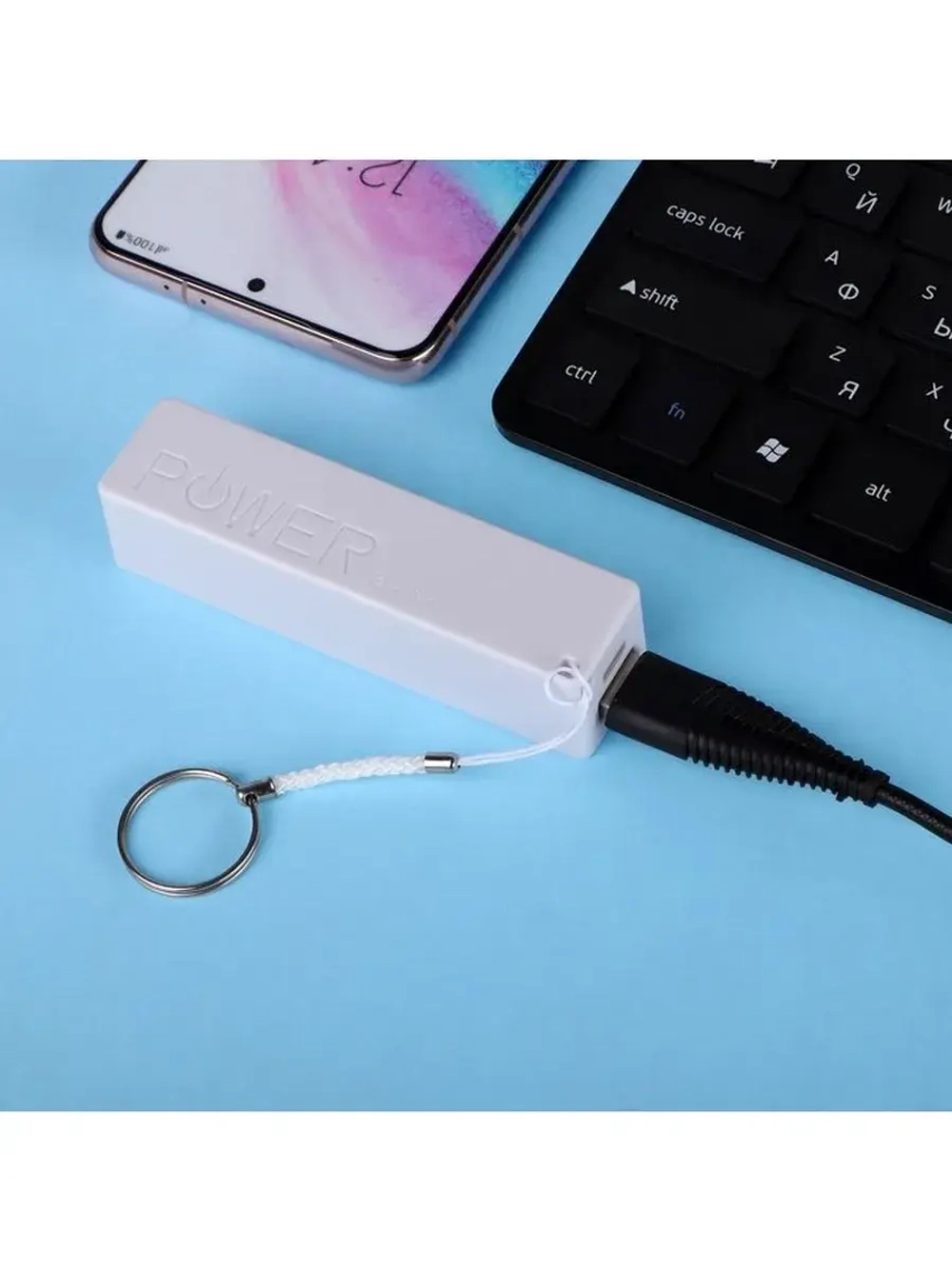 Внешний аккумулятор Luazon модель PB-03, 2200 мАч, USB, 1 А,