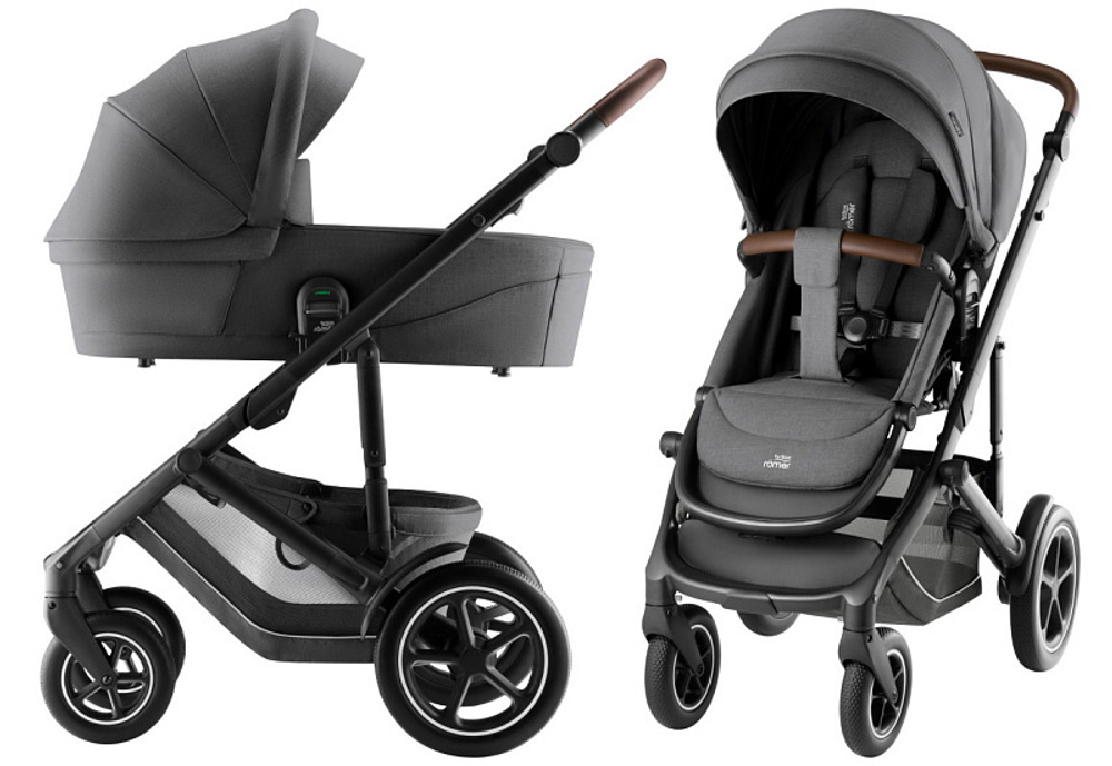 Коляска 3 в 1 Britax Roemer Smile 5Z Style и автокресло Baby-Safe Pro Midnight Grey Mineral Grey