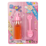 Аксессуары для пупса (бутылочка, ложка), блистер QX693