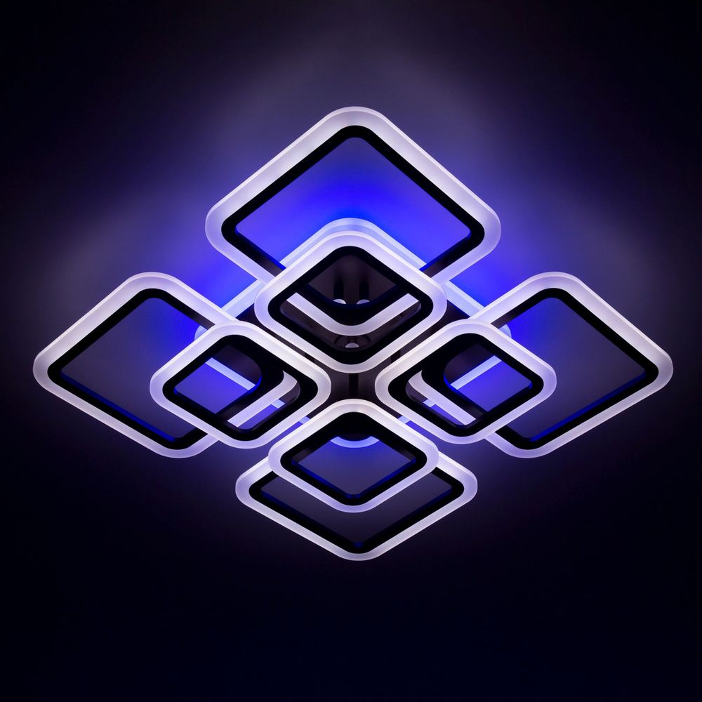 Citilux Марсель Смарт CL232A185E RGB Умная люстра Чёрная