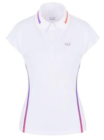 Женское поло EA7 Woman Jersey Polo Shirt - white