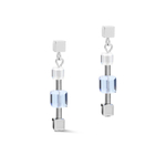Серьги Coeur de Lion Crystals Silver-Blue 5066/21-0700 цвет голубой, серебряный