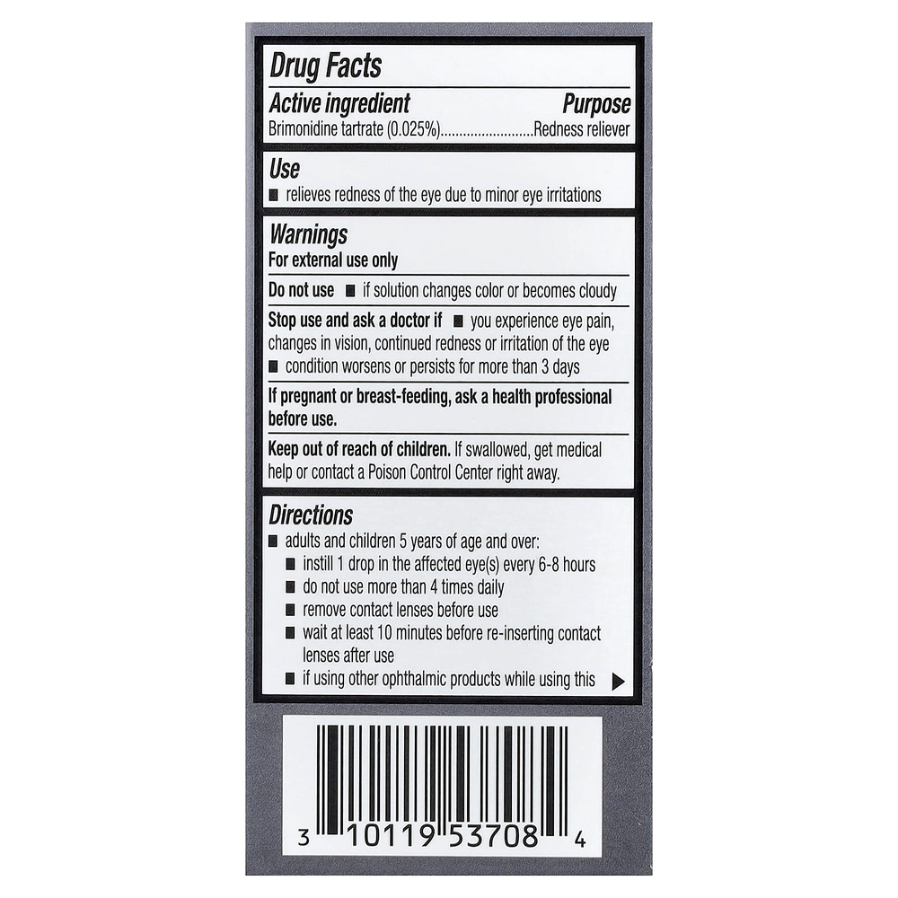 Lumify, глазные капли, для снятия покраснений, 2,5 мл (0,08 жидк. унции)