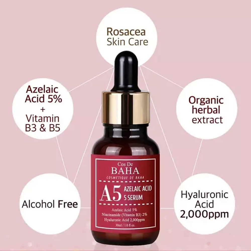 Cos De BAHA  Сыворотка для проблемной кожи с азелаиновой кислотой - Azlaic Acid 5% Serum (A5) ,30мл