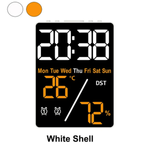 Часы-будильник настольные LED 5508 White&Orange