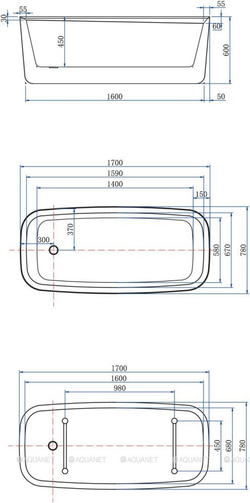 Акриловая ванна Allen Brau Infinity 3 170x78 2.21003.21 белый матовый