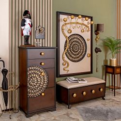 Вешалка настенная Heri 2 Каштан Амбер Бронза