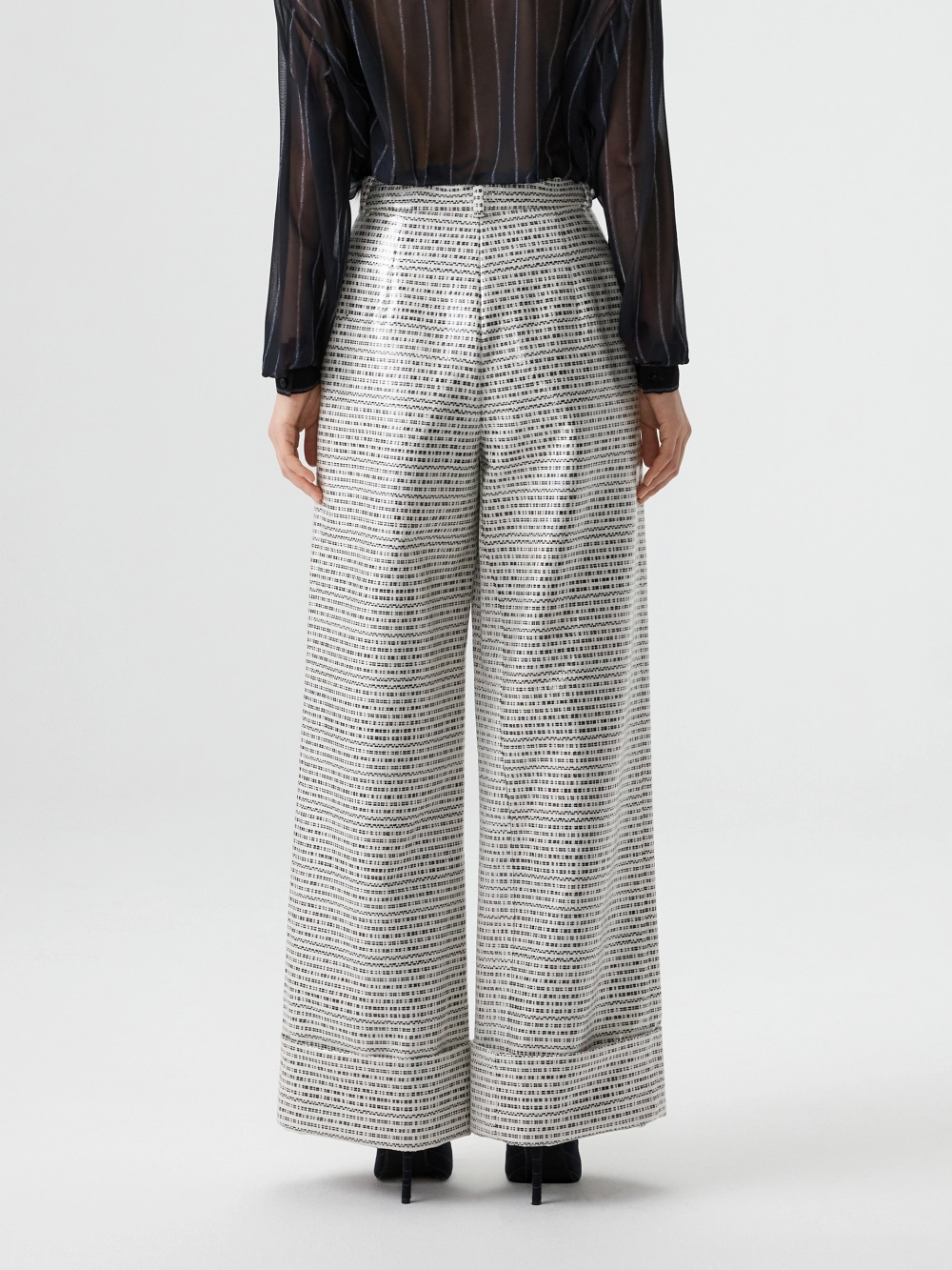 Брюки черно-белые OLA OLA