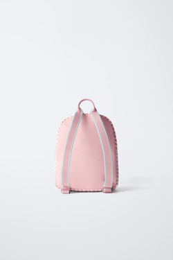 ZARA РЮКЗАК В ПОЛОСКУ С ПРИНТОМ MINNIE MOUSE © DISNEY, РОЗОВЫЙ