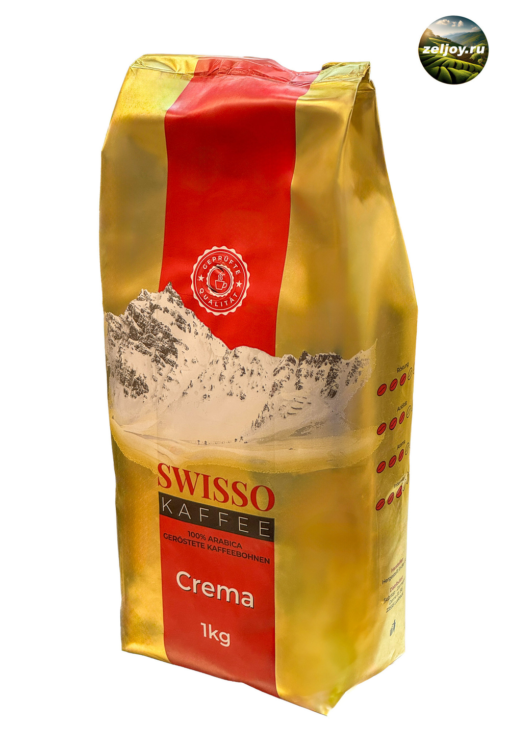 Кофе зерно Swisso Kaffee Crema 1 кг. (Германия)