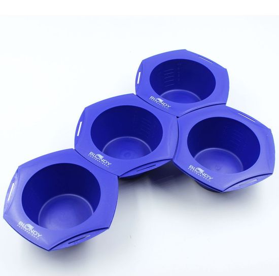 Миска для краски Blondy шестиугольная синяя