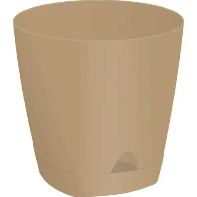 Горшок для цветов AMSTERDAM D 110 с прикорневым поливом 0,65 л Молочный Шоколад