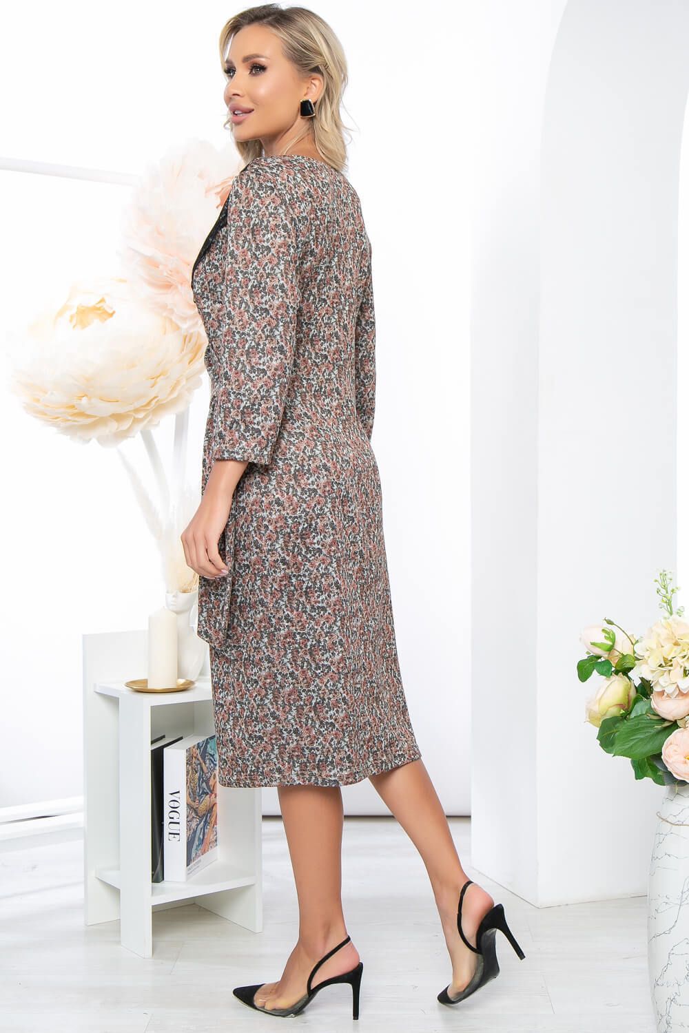 Платье "Таинственная незнакомка" (цветы) П5199 LT Collection