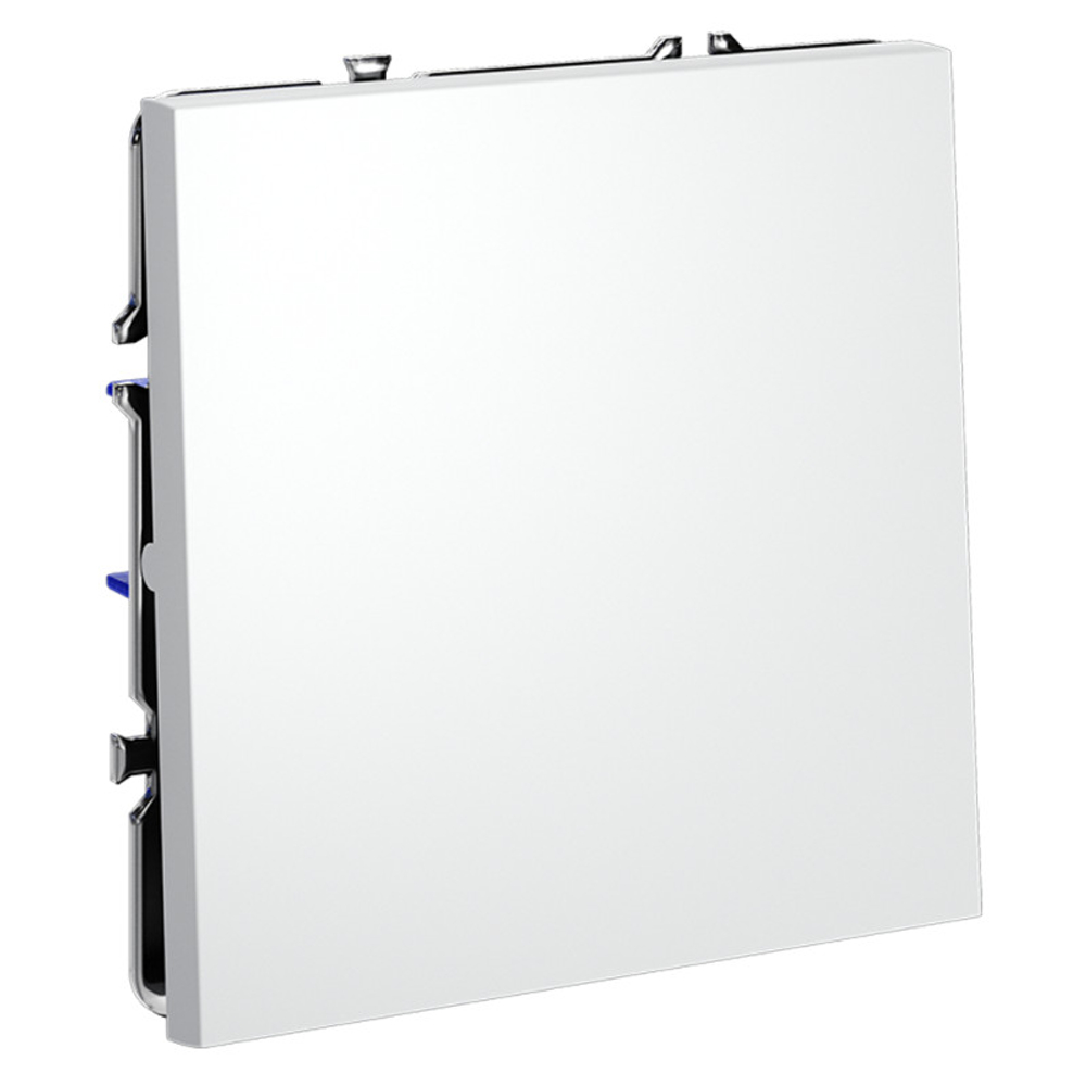 Выключатель встраиваемый VOLTUM S70 одноклавишный 10А, (белый матовый)