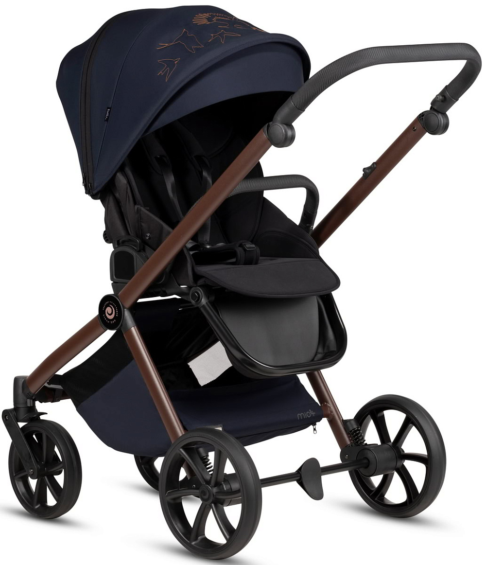 Детская коляска Tutis Mio 3 Plus Limited New 3 в 1 с автокреслом Beno Black 1622015 Midnight Swallow