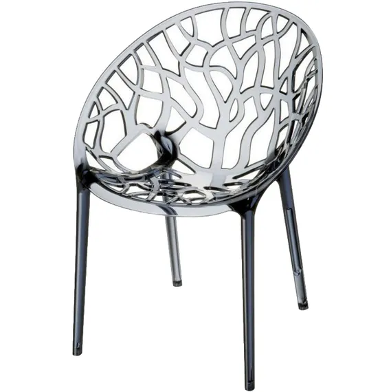 Стул Crystal прозрачный серый | Siesta Contract | Турция