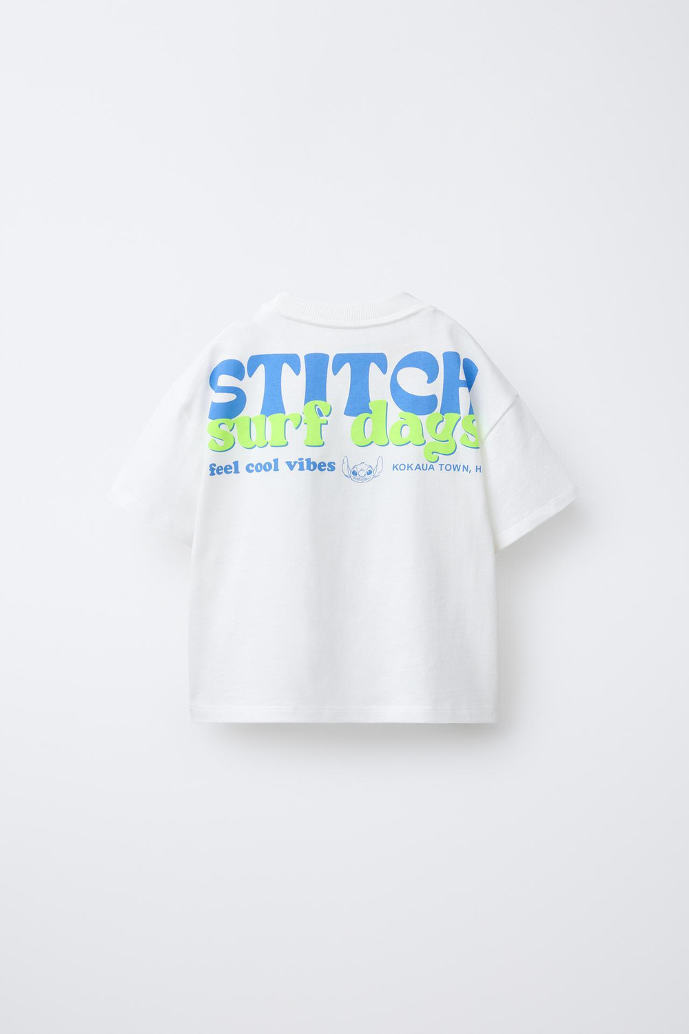 ZARA ФУТБОЛКА С ПРИНТОМ LILO & STITCH © DISNEY, ЭКРЮ