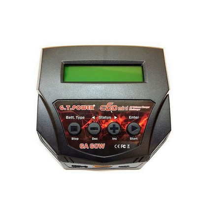 Универсальное зарядное устройство G.T.Power C6D Mini 60W, 220В, 6A