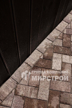 Тротуарная плитка ПРЯМОУГОЛЬНИК 200x100 мм Листопад гранит Хаски