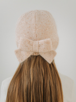 Шапка с бантиком, Персиковый