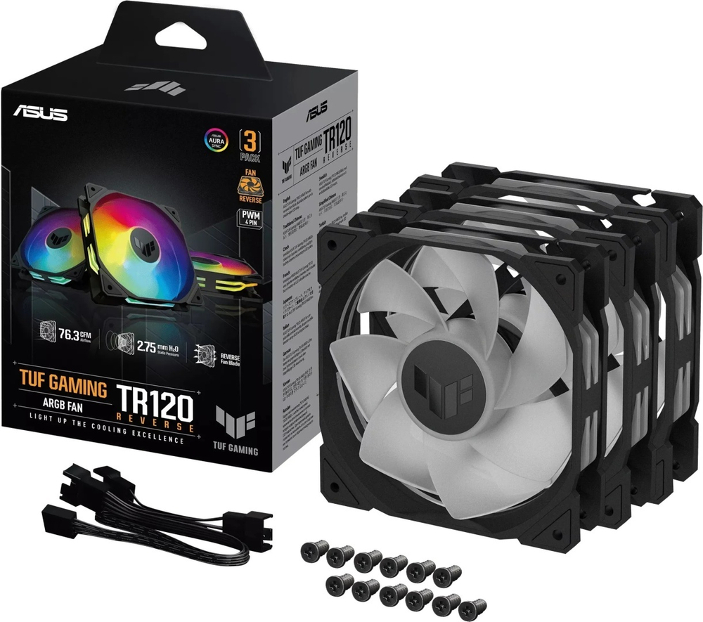 ASUS TUF GAMING TR120 ARGB REVERSE BLACK 3IN1