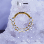 Кликер Bloom Crystal PVD Yellow 1.2мм