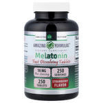 Amazing Nutrition, Мелатонин, клубника, 10 мг, 250 таблеток