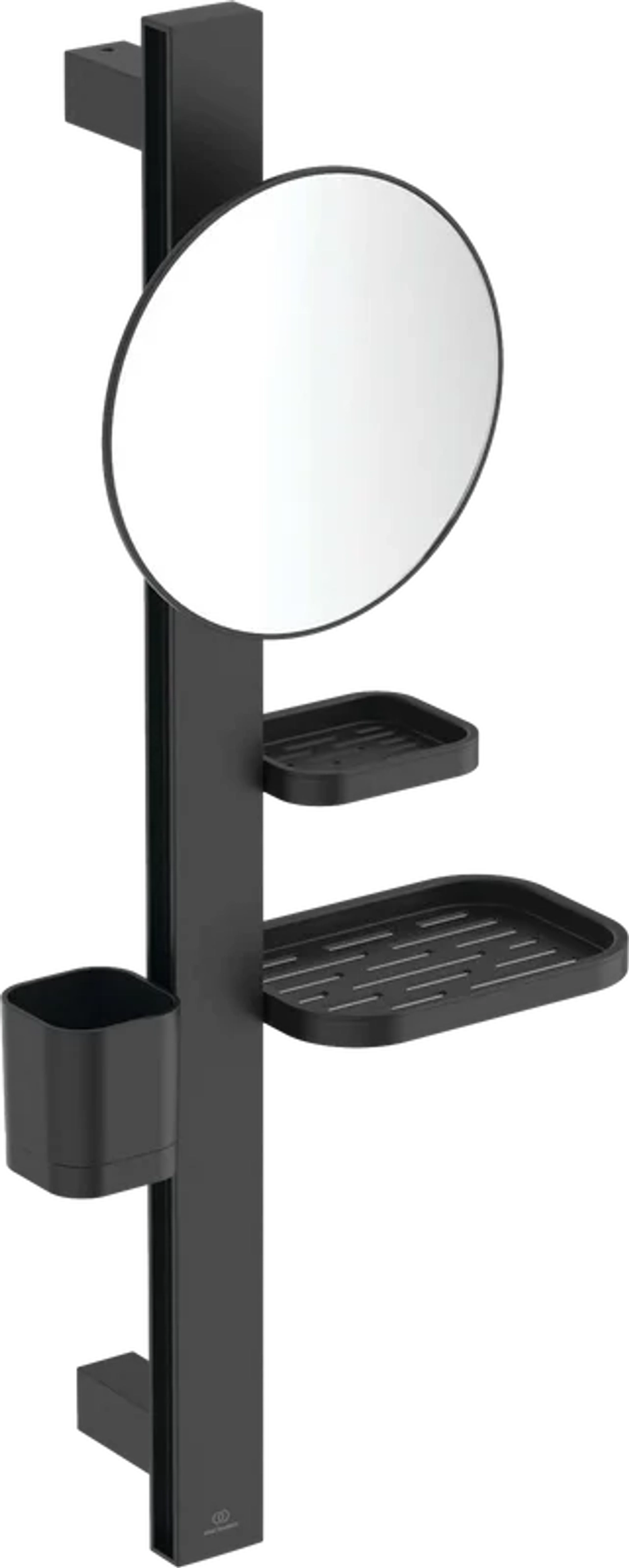 Зеркало с аксессуарами IDEAL STANDARD ALU+ IS Beauty Bar S, черный матовый