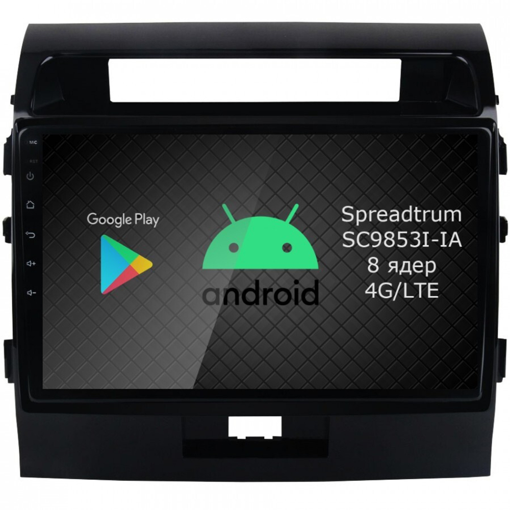 Магнитола для Toyota Land Cruiser 200 2007-2015 (экран климата внизу) - Roximo RI-1111 Android 12, ТОП процессор, 8/128Гб, SIM-слот