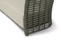 "Валенсия" диван из искусственного ротанга трехместный, цвет серый