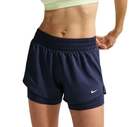 Женские теннисные шорты Nike Dri-Fit One 2-in-1 - midnight navy/white