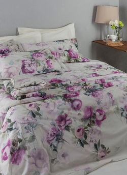 Постельное белье 2 спальное евро Mirabello Moon Peony R09 rosa