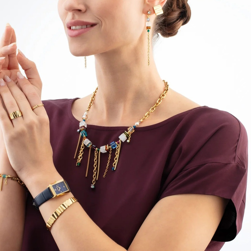 Серьги клипсы Coeur de Lion Gold 0141/22-1600