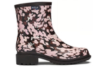 AIGLE Fulfeel Mid Pt Rain Boots Women"s Print Pink Brown