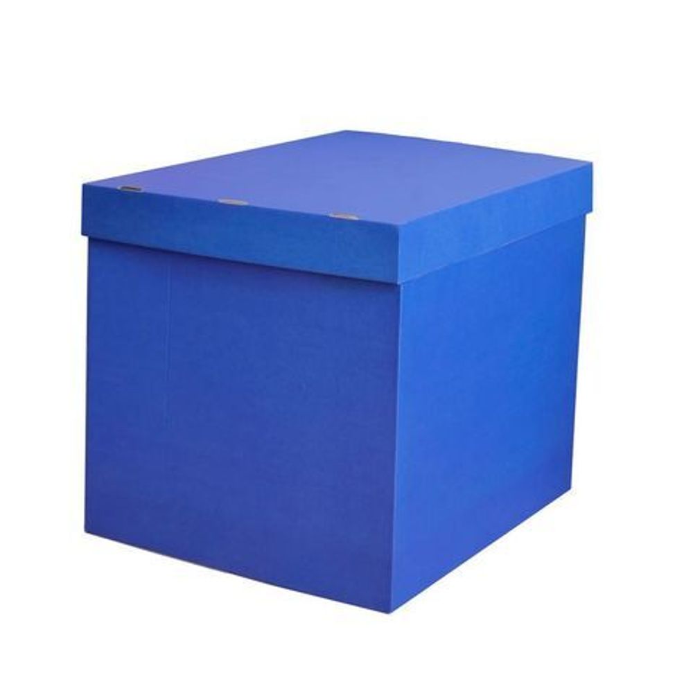 Коробка для воздушных шаров &quot;Сюрприз&quot;  синий 60*60*60 см