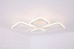 Люстра потолочная, светильник потолочный,Quedo-2+2 F, цвет белый, мощность: 72W. С Пультом в комплекте. Площадь освещения до 18м2. Люстра светодиодная