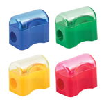 Точилка пластиковая ArtSpace "Сундучок" 1 отверстие, контейнер, ассорти