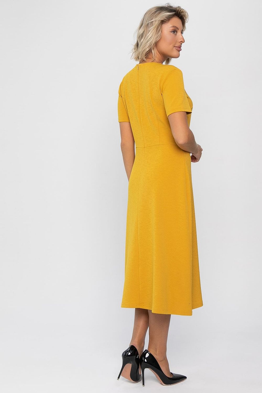 Платье трикотажное Парижанка (желтое) П14334-10М LT Collection