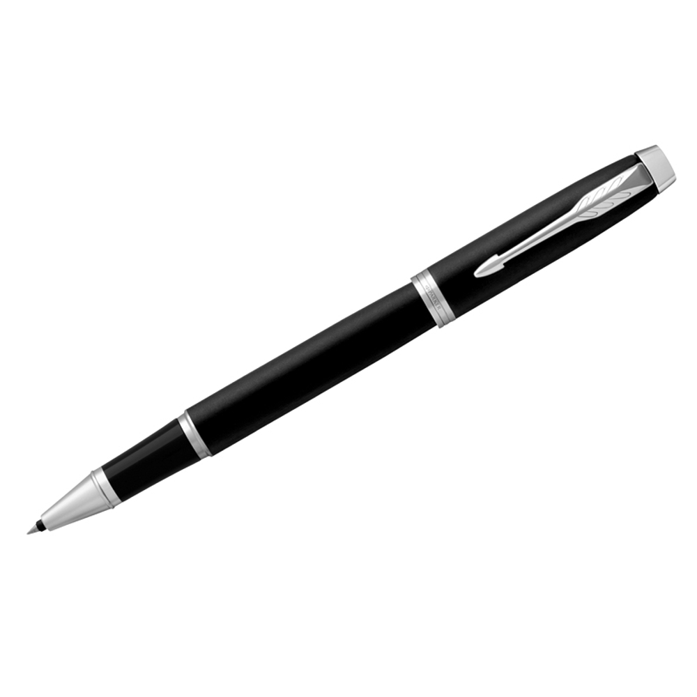 Ручка-роллер Parker "IM Essential Muted Black CT" черная, 0,8мм, подарочная упаковка