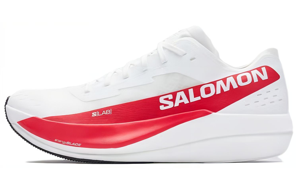 SALOMON Salomon S/LAB PHANTASM 2 outdoor sports lightweight mesh anti-slip breathable low-cut long-distance running shoes for men and women the same style white and red