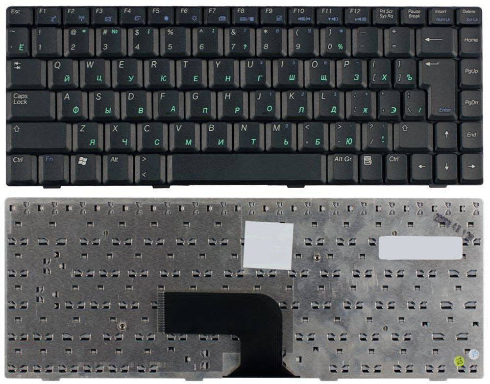Клавиатура для ноутбука Asus W5 W6 W7 черная ver.2