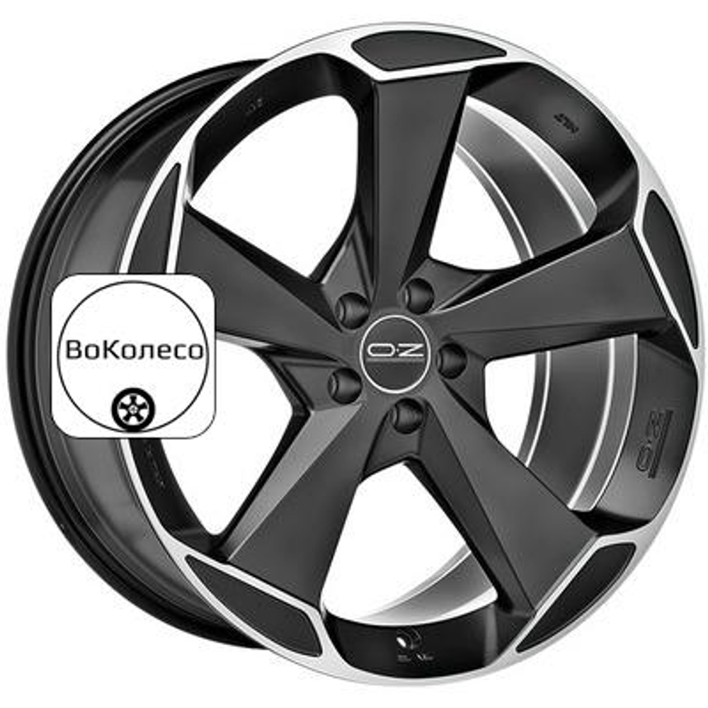 9,5x20/5x112 ET52 D79 Aspen HLT Matt Black + Diamond Cut OZ