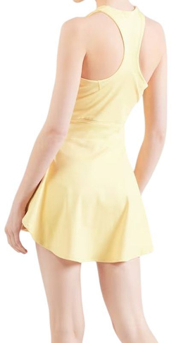 Теннисное платье Adidas Climacool Logo - желтый