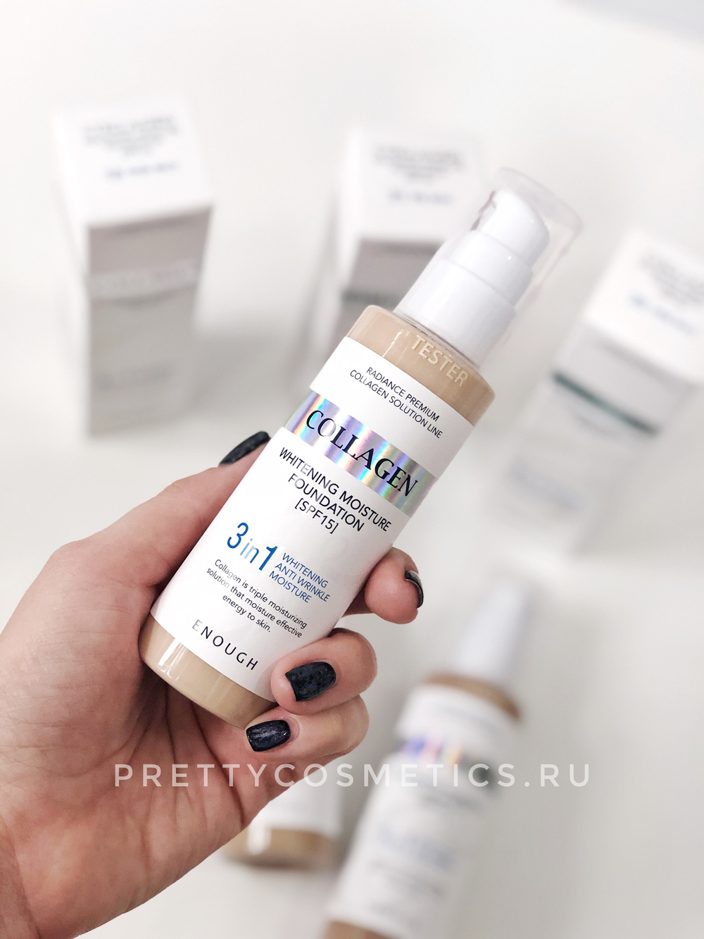 Купить ENOUGH Тональная основа с коллагеном 3 в 1 Enough 3in1 Collagen foundation 100мл