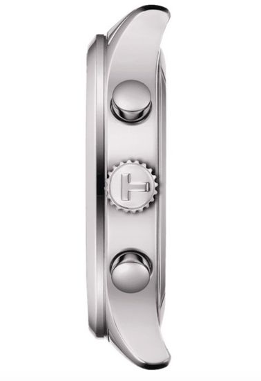 Мужские швейцарские часы T116.617.16.297.00 с хронографом вид сбоку