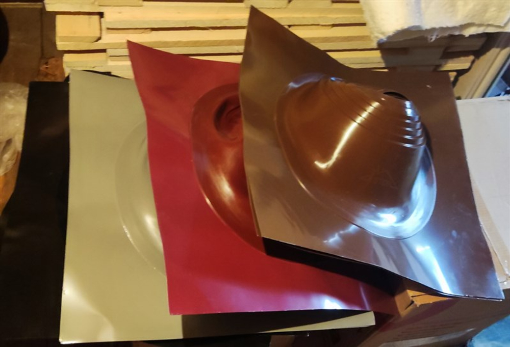 Кровельный проход угловой Мастер-флеш 150-300 фланец 600х600