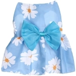 Платье для кошек и собак мелких пород «Бонита на прогулке», ромашки, размер S, длина спинки 24-26см